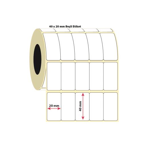 30X12 5 SIRA TERMAL ETİKET (5000Lİ)