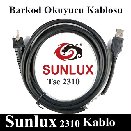 KABLO- SUNLUX 2310 BARKOD OKUYUCU KABLOSU