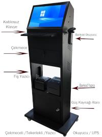 TAZGA KSK-1850 ÇEKMECELİ I5 6.NESİL / 8 GB RAM / 256 GB NVM /18.5 EKRAN KIOSK