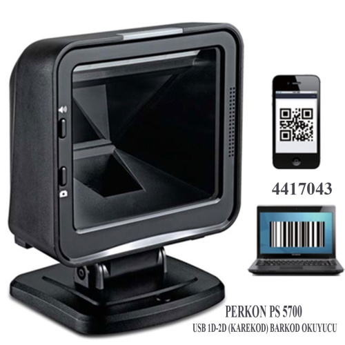 Perkon Ps5700 Usb 1d 2d Karekod Masa Tipi Barkod Okuyucu Barkomatik Com