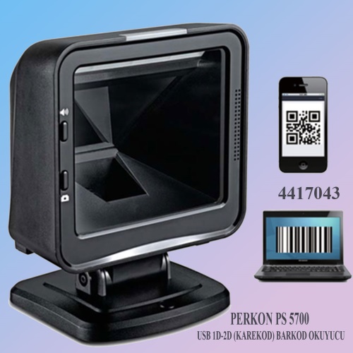 Perkon Ps5700 Usb 1d 2d Karekod Masa Tipi Barkod Okuyucu Barkomatik Com